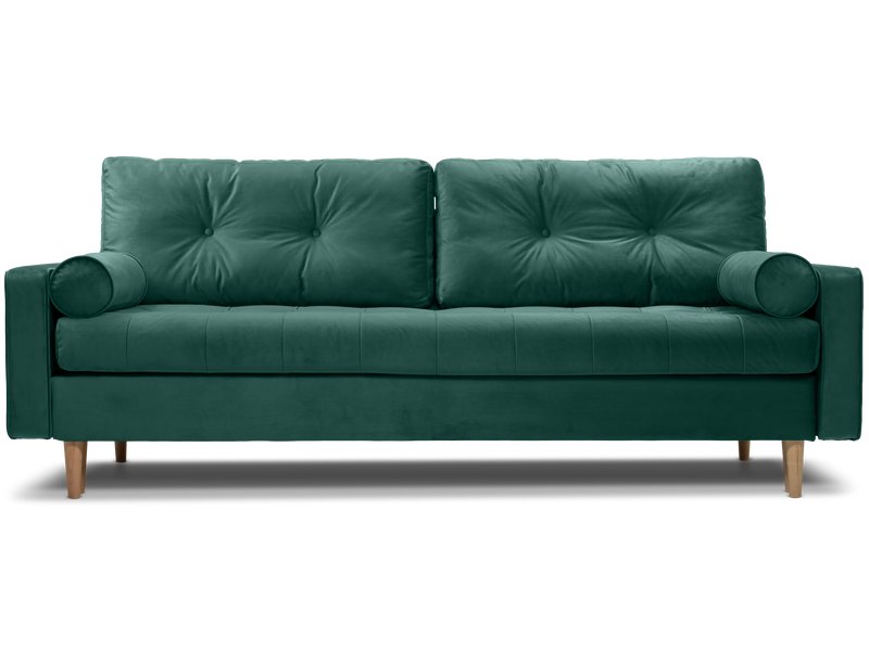 Диван прямой Ситено Велюр Изумрудный